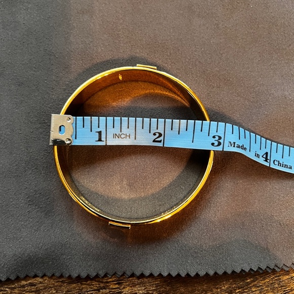 COACH Signature “C” GOLD BANGLE BRACELET - Picture 14 of 16